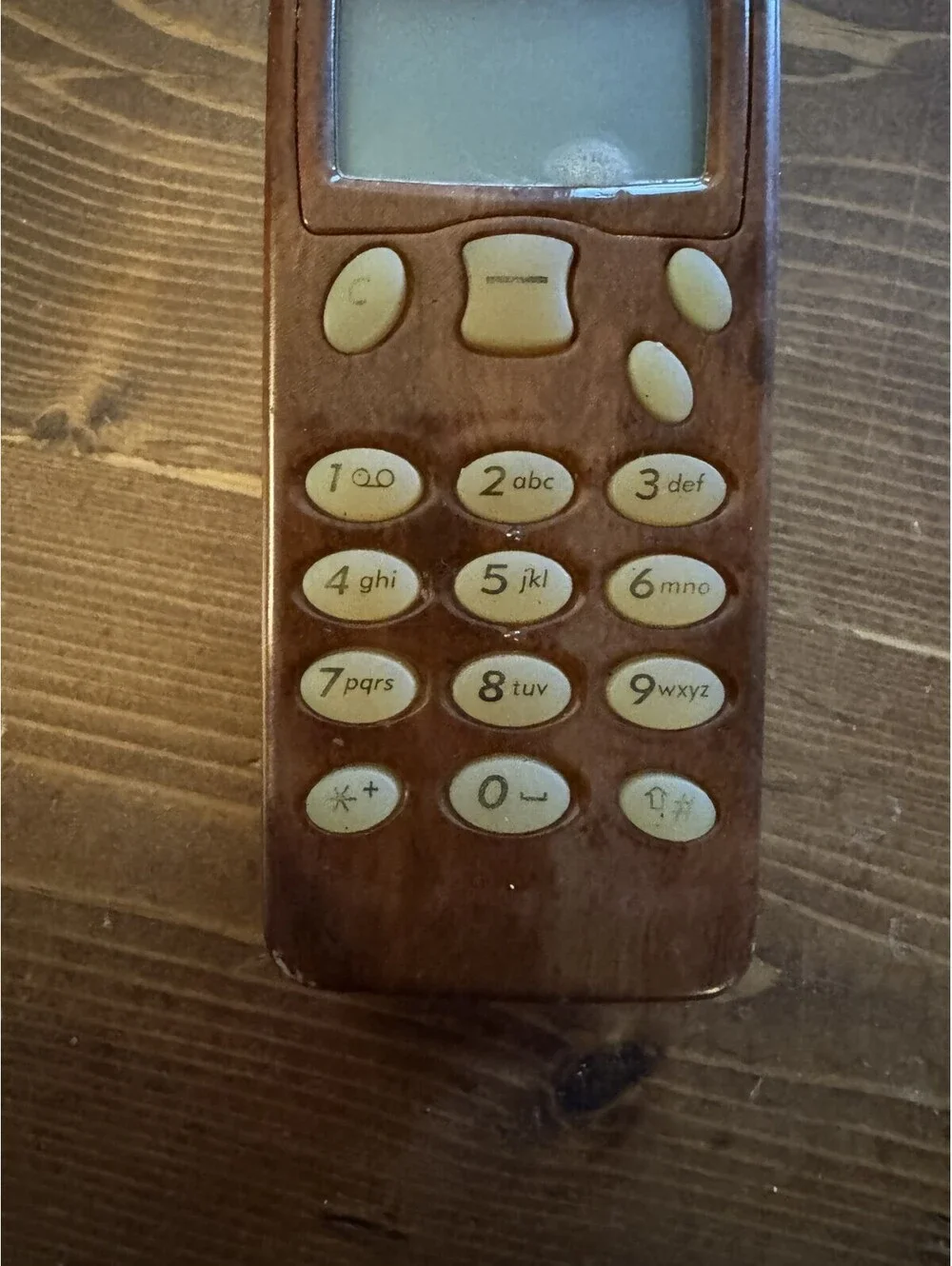 Nokia 5165 Digital Cellular Phone with RARE Wood Facing and Battery UNTESTED